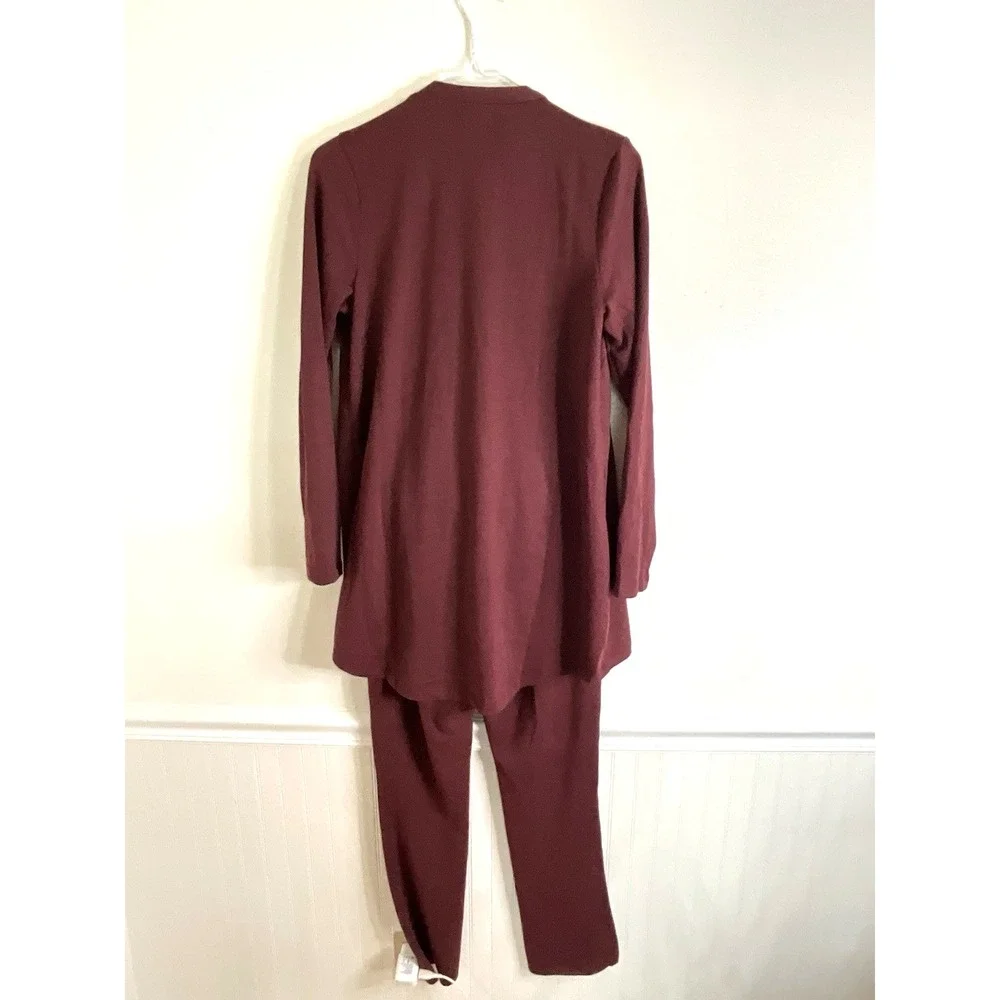 Joyfolie Mia‎ Joy Maroon Cardigan and Pants Set Luxury Lightweight Girls Size 14